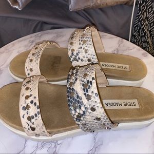 Steve Madden Snake Skin Espadrilles